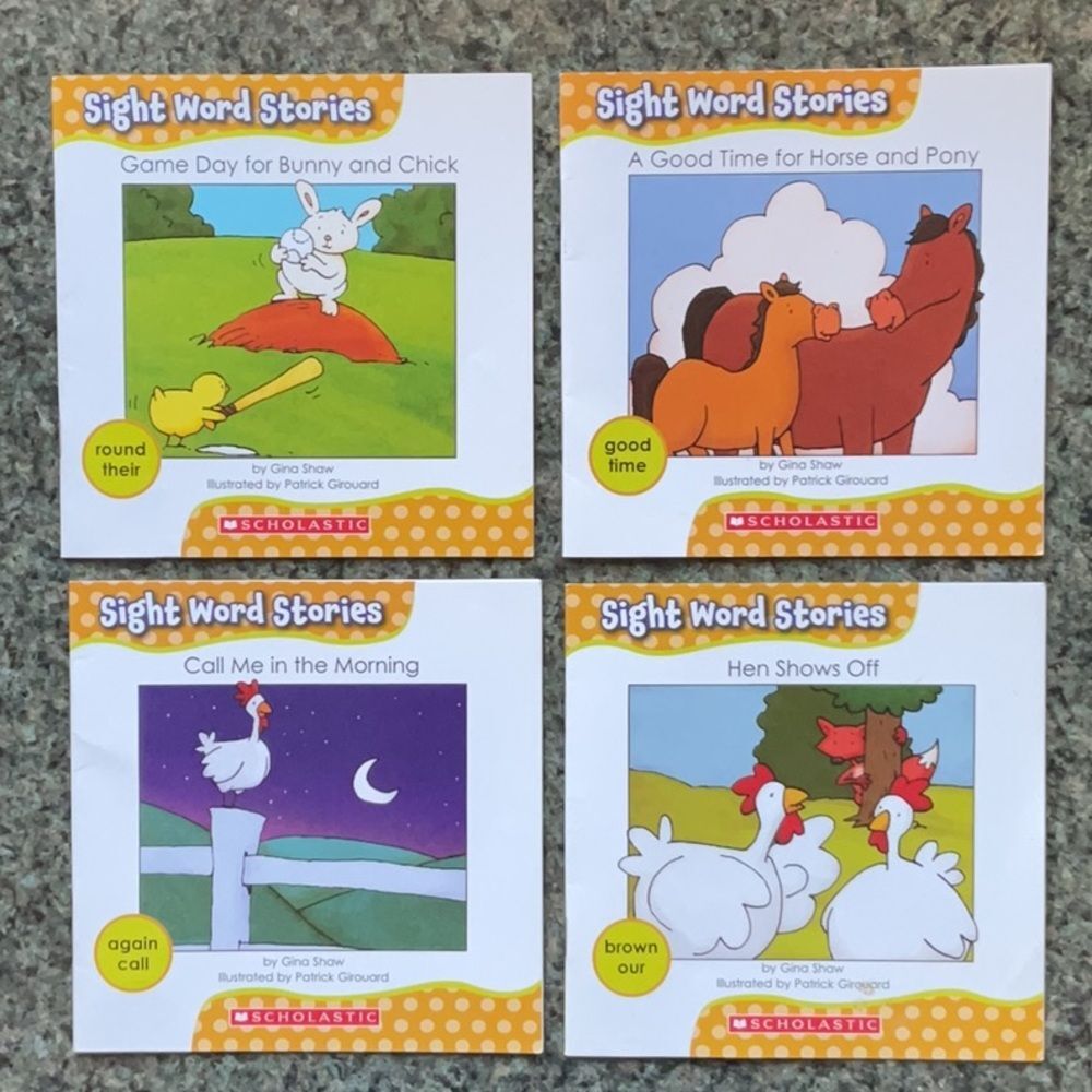 Scholastic Sight Word Stories Set Learning Reading 11 Books Gina Shaw
